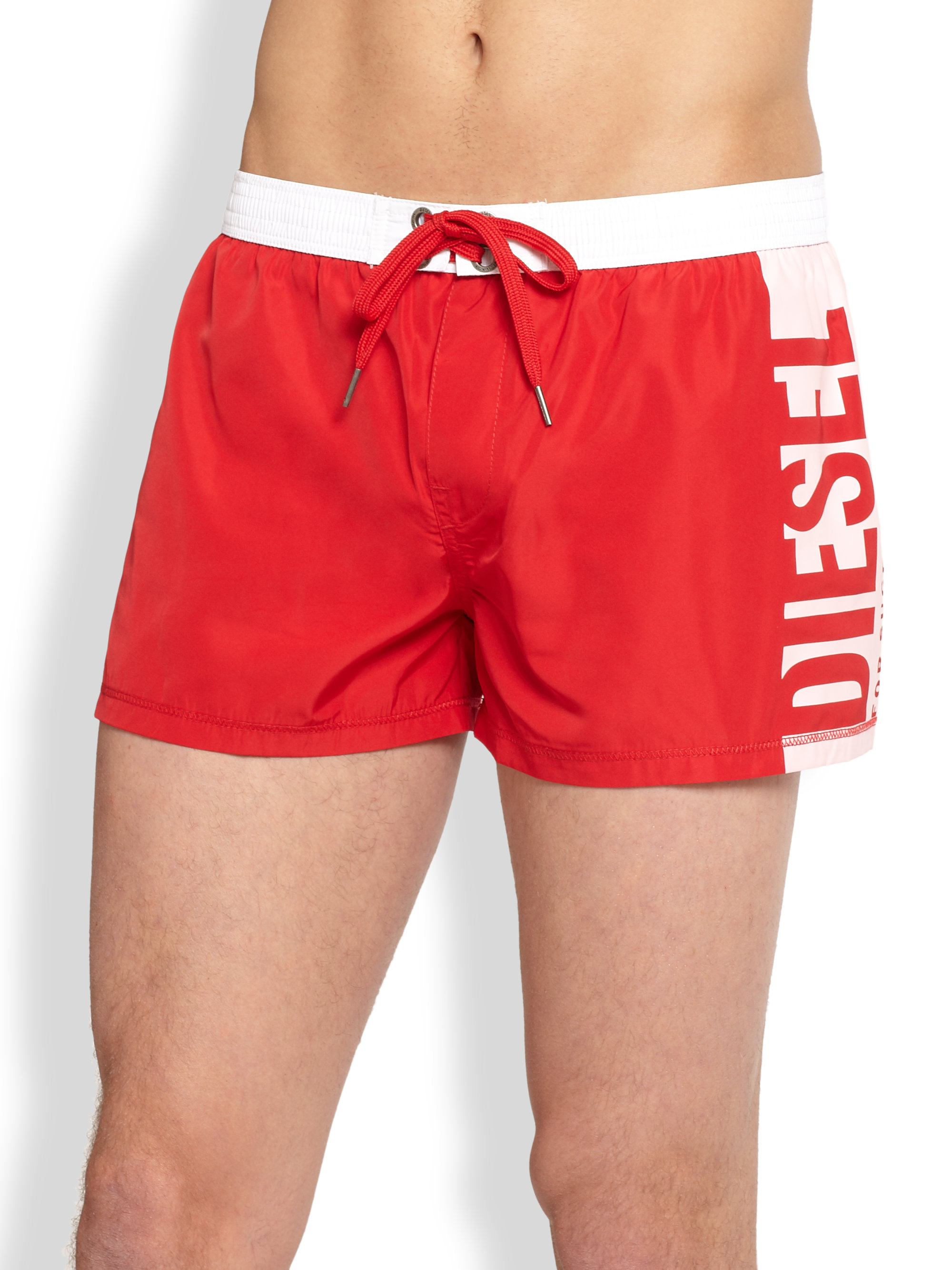 Lyst - Diesel Coralrif E Swim Shorts in Red for Men