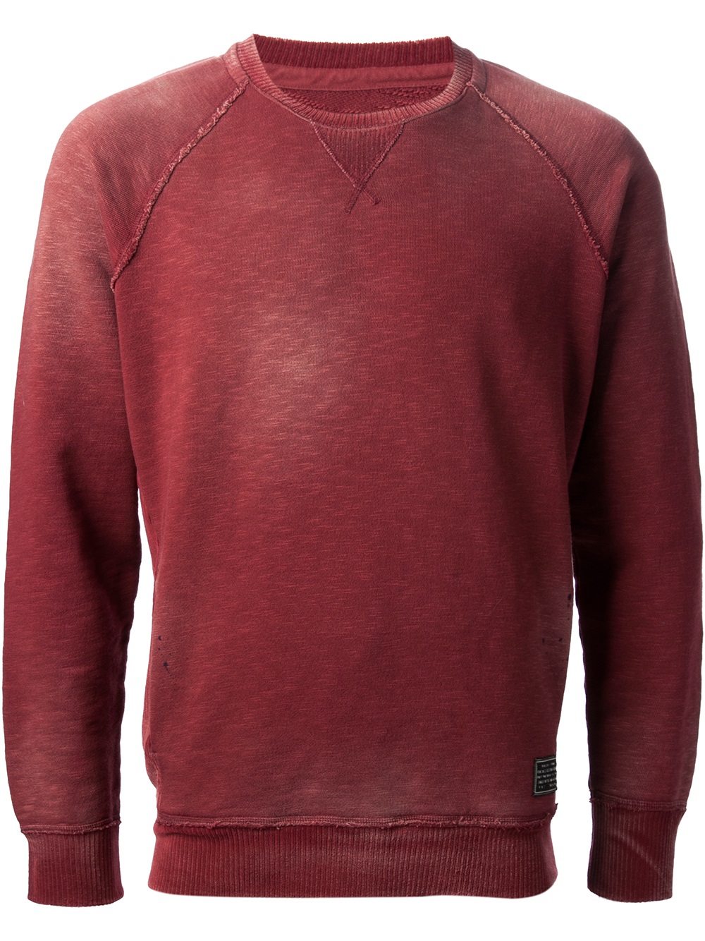 Lyst - DIESEL Faded Red Sweatshirt in Red for Men