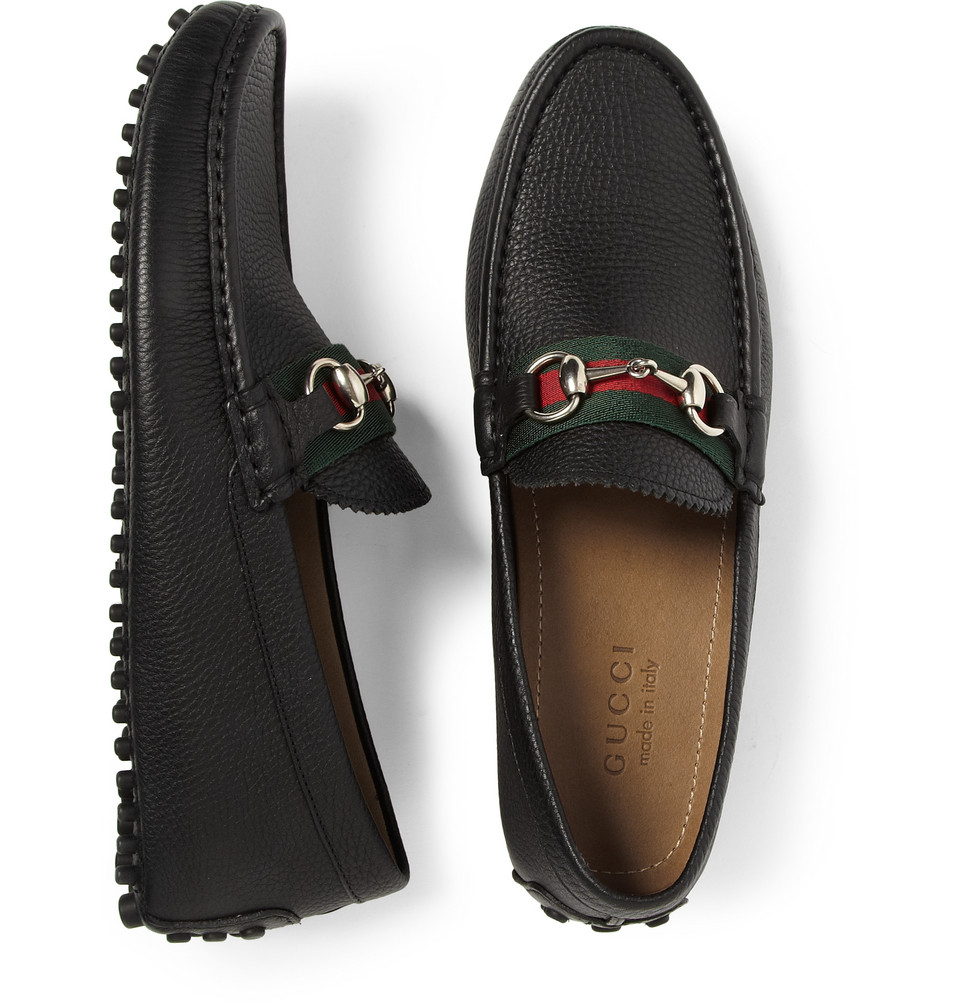 black mens gucci shoes