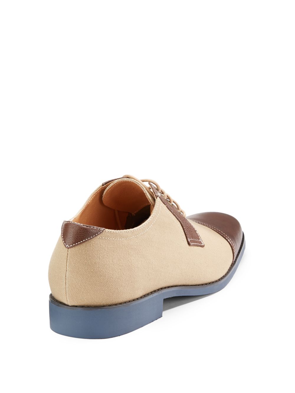 Lyst Jd Fisk Vergil Canvas Leather Derby Shoes in Natural for Men