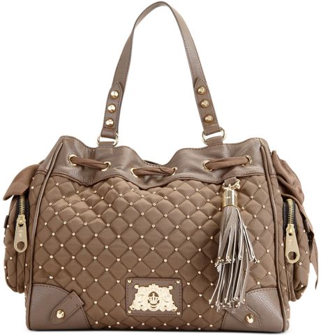 Juicy Couture Upscale Quilted Nylon Daydreamer Bag in Brown (Mocha) | Lyst