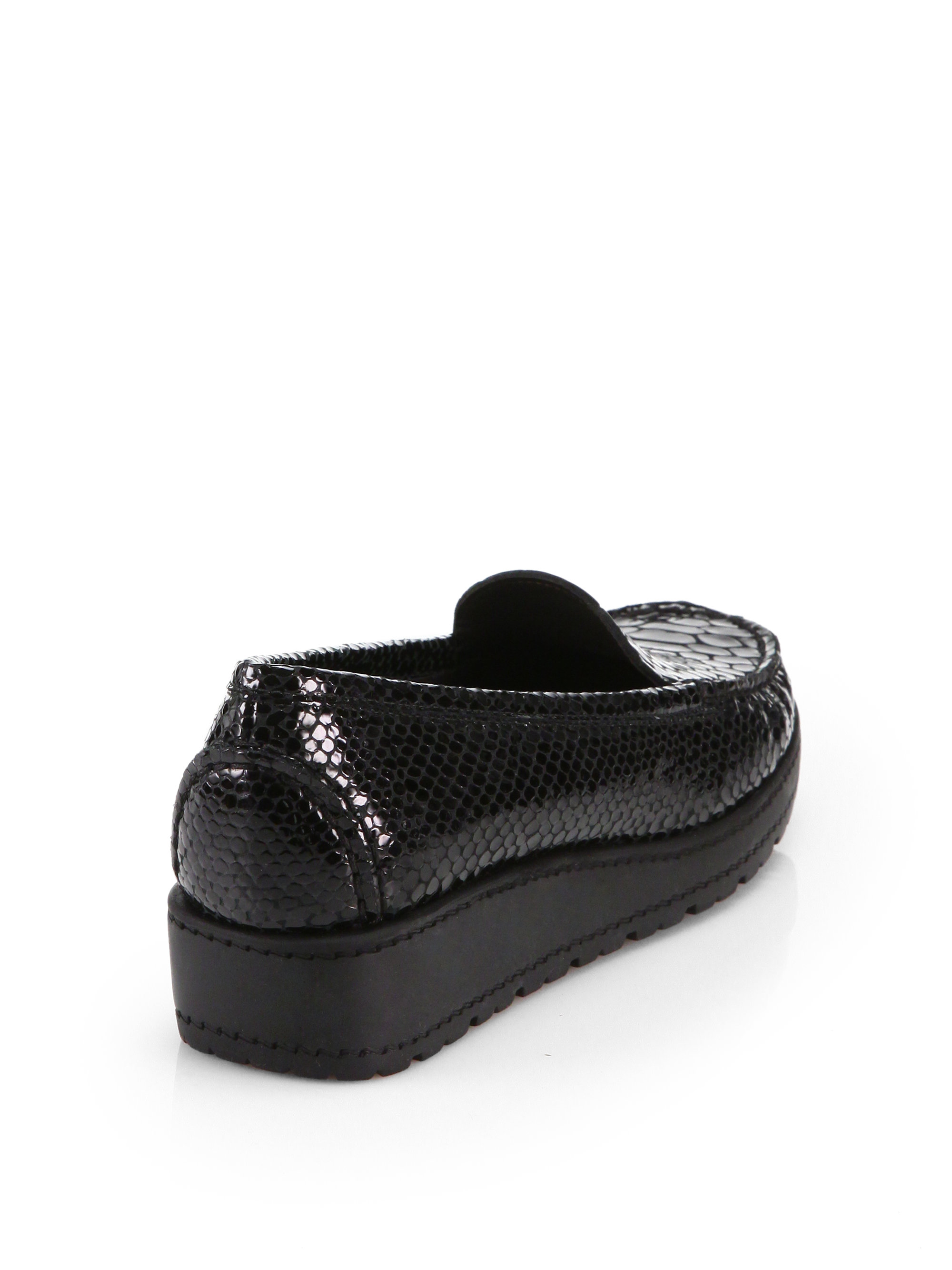 stuart weitzman platform loafers
