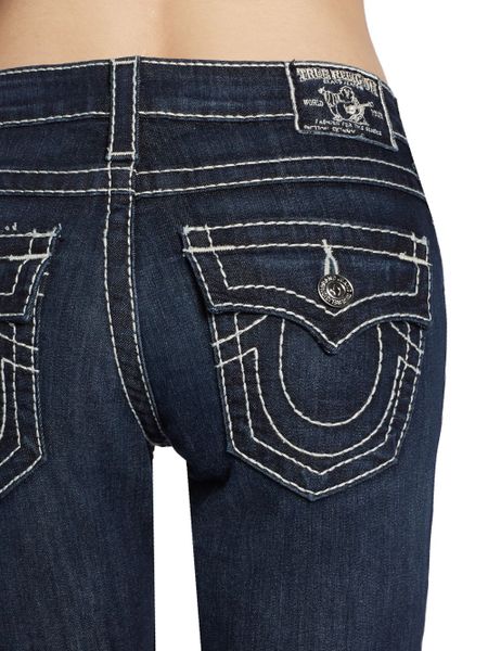 True Religion Skinny Flap Pocket Jeans in Blue (lonestar) | Lyst