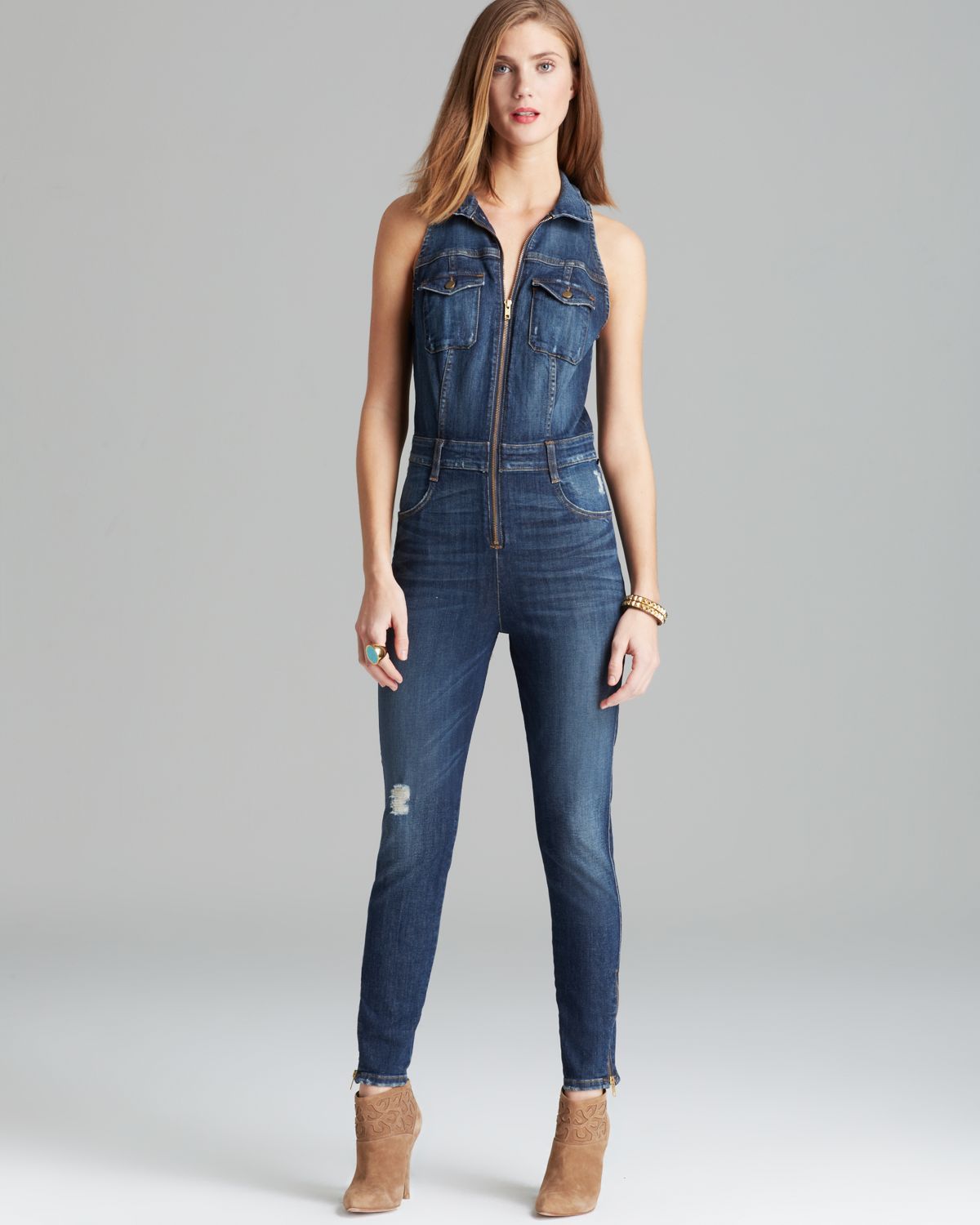 light denim jumpsuit