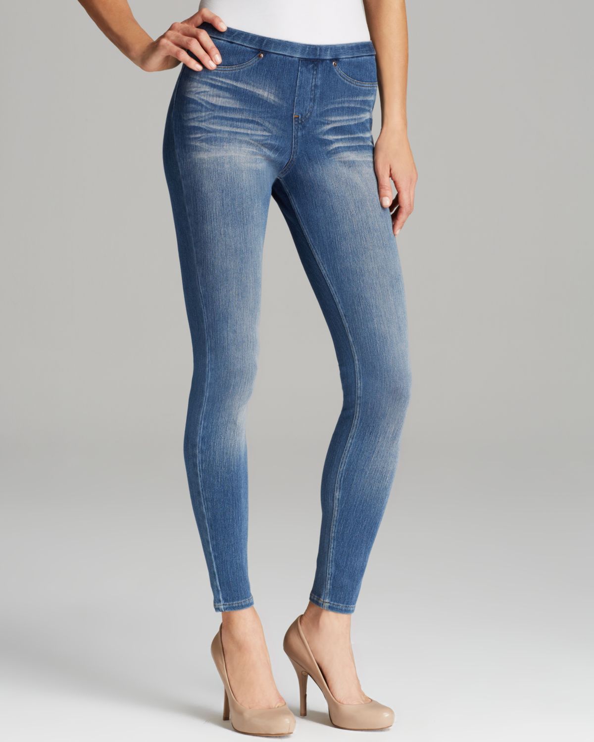 Denim Look Leggings by bonprix