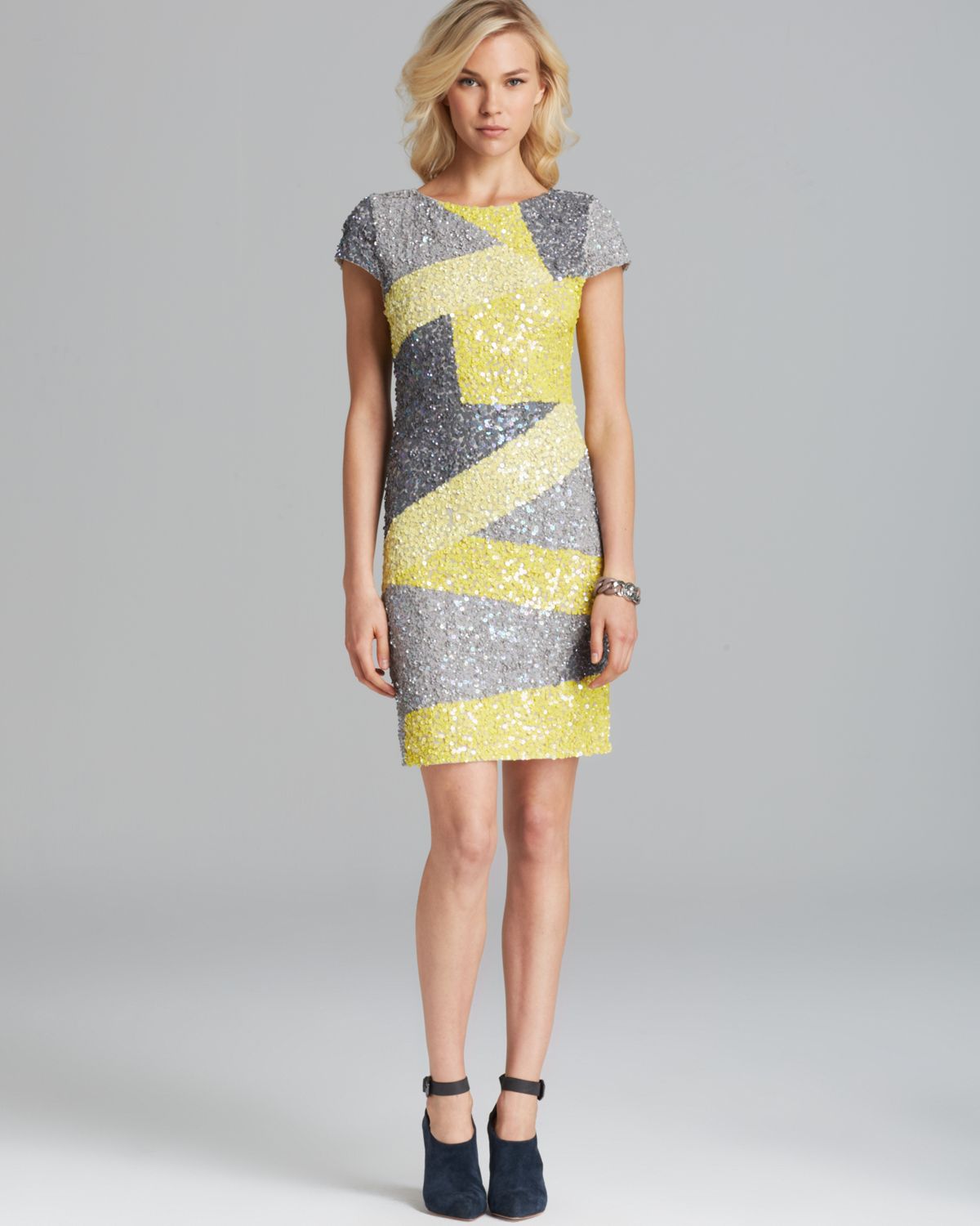 Yellow Sequin Dress