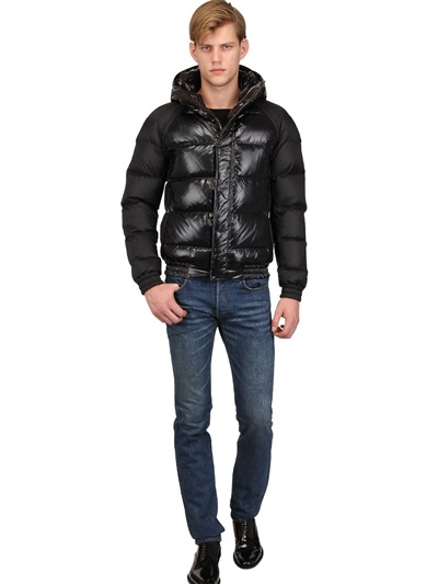 Lyst - Dior homme Shiny Matte Nylon Hooded Down Jacket in Black for Men