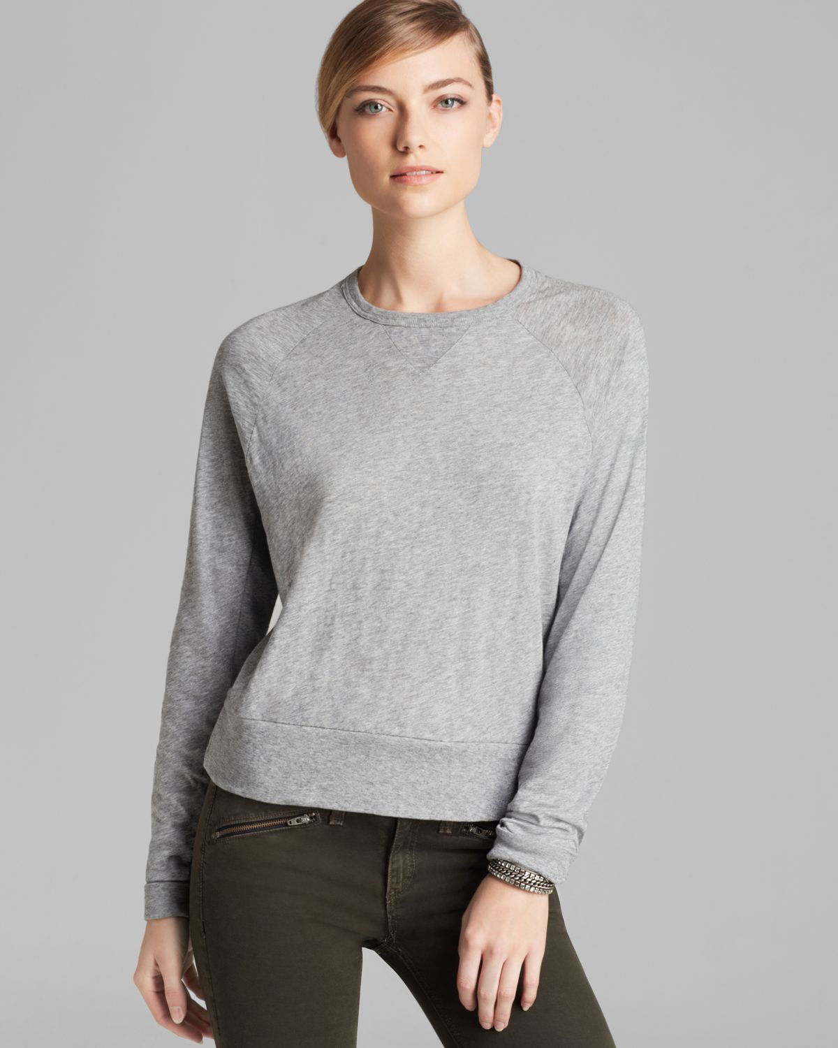 Lyst - Rag & Bone Sweatshirt Classic Raglan in Gray