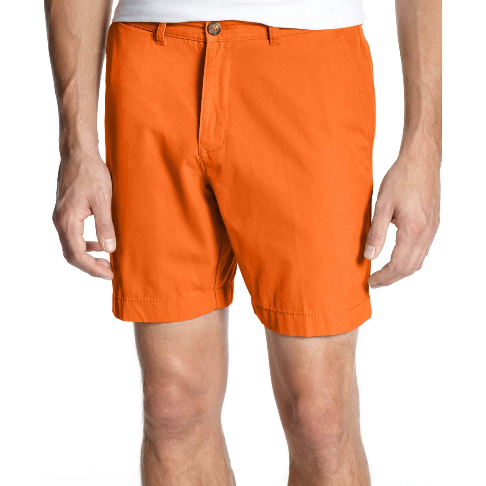 Tommy Hilfiger Slim Fit Graduate Chino Short in Orange for Men | Lyst