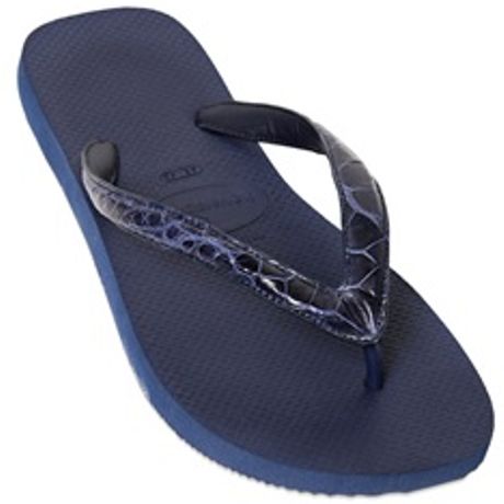 Valentino Crocodile  Rubber Flip  Flops  in Blue for Men Lyst