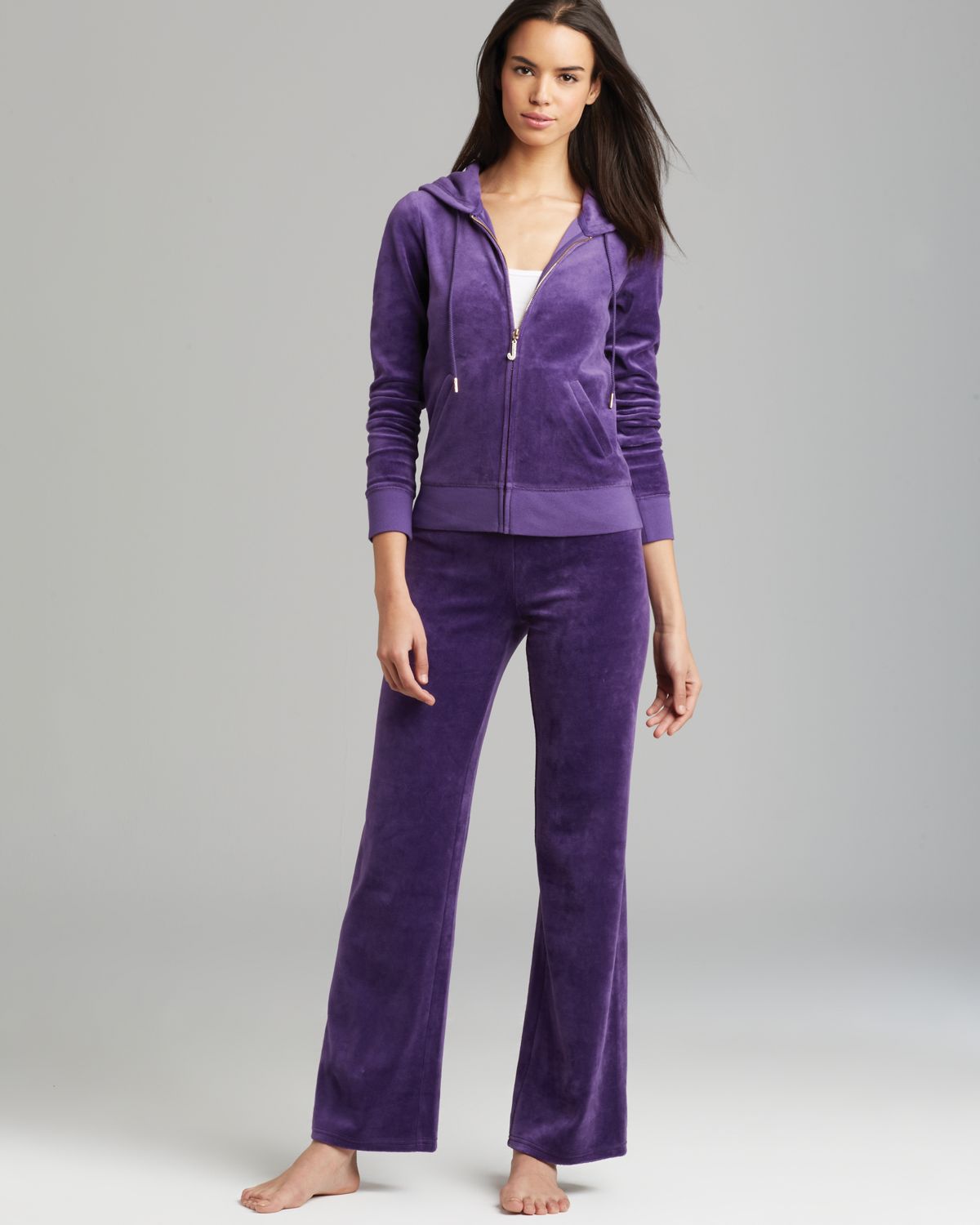 juicy couture purple velour tracksuit