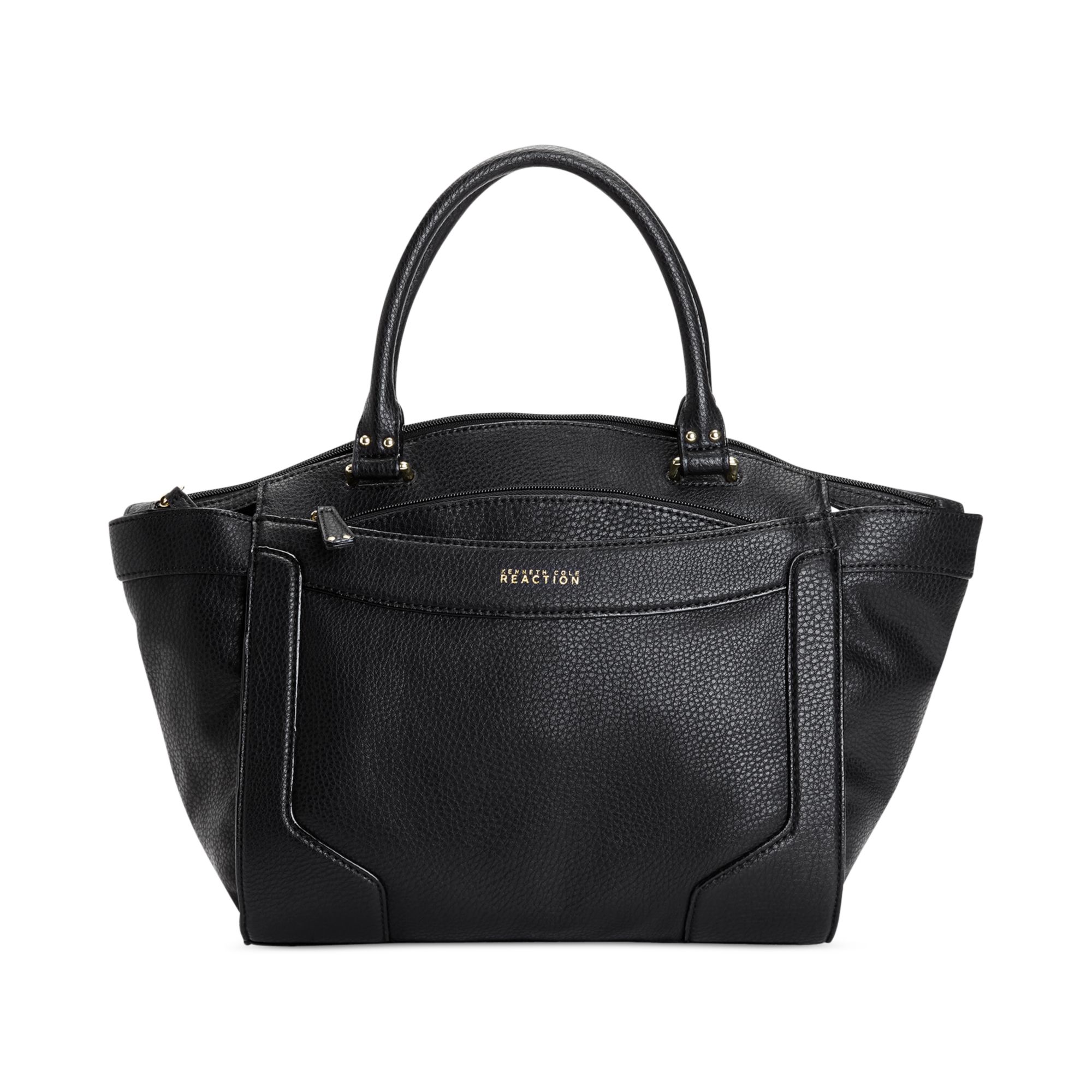 Kenneth Cole Reaction Fair and Square Satchel in Black | Lyst