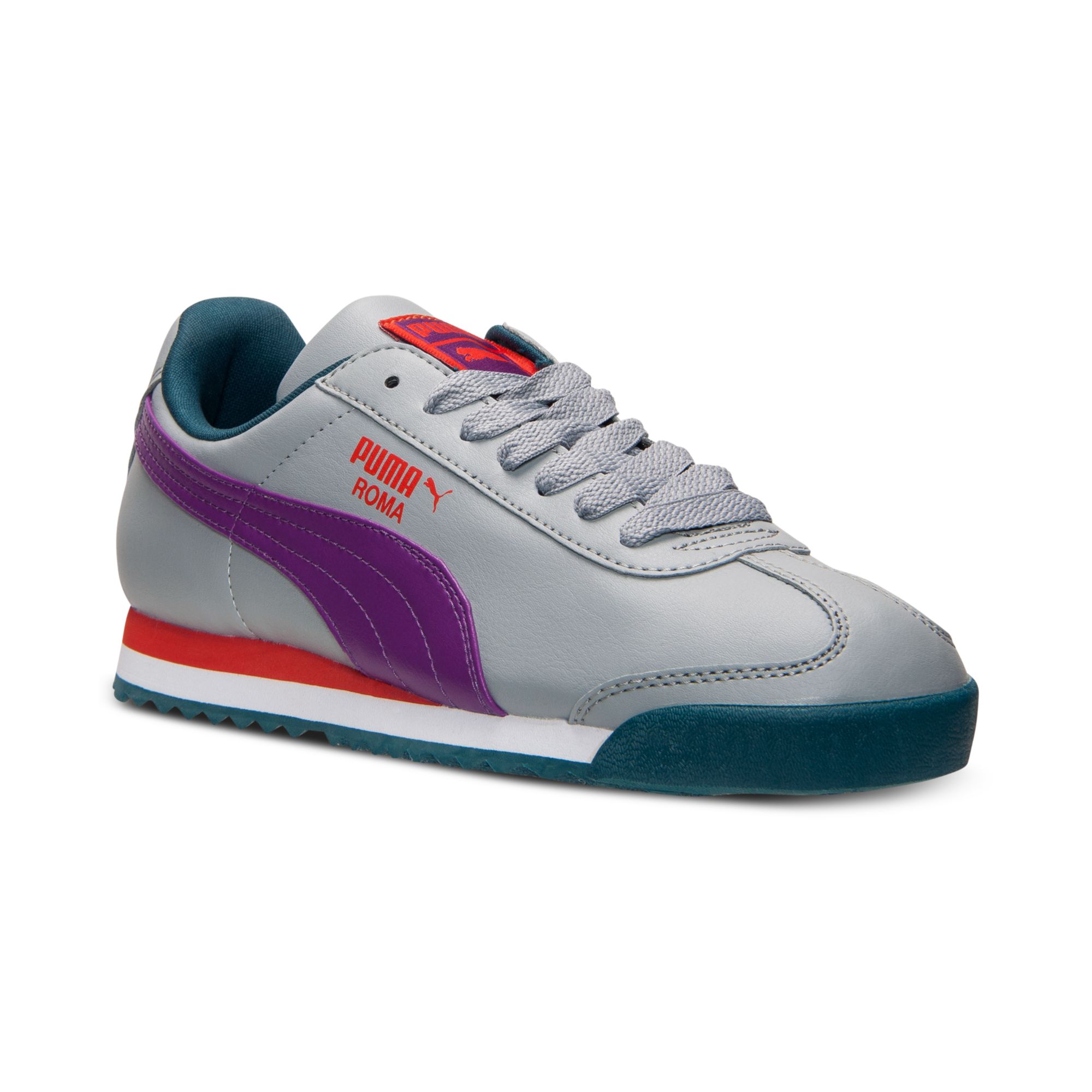Puma Womens Roma Basic Casual Sneakers From Finish Line in Gray | Lyst