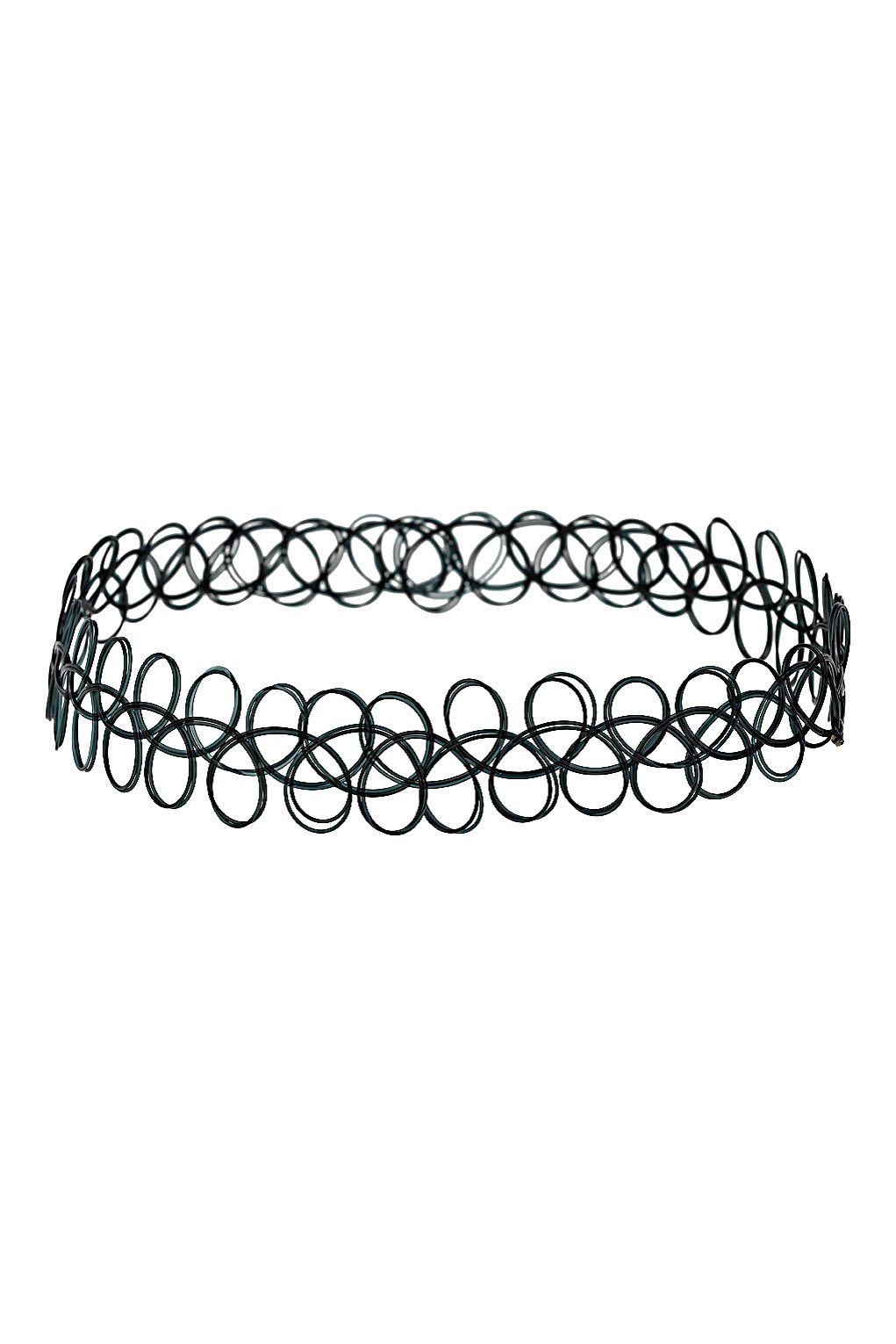 Black Wire Choker Necklace Black Wire Choker Necklace