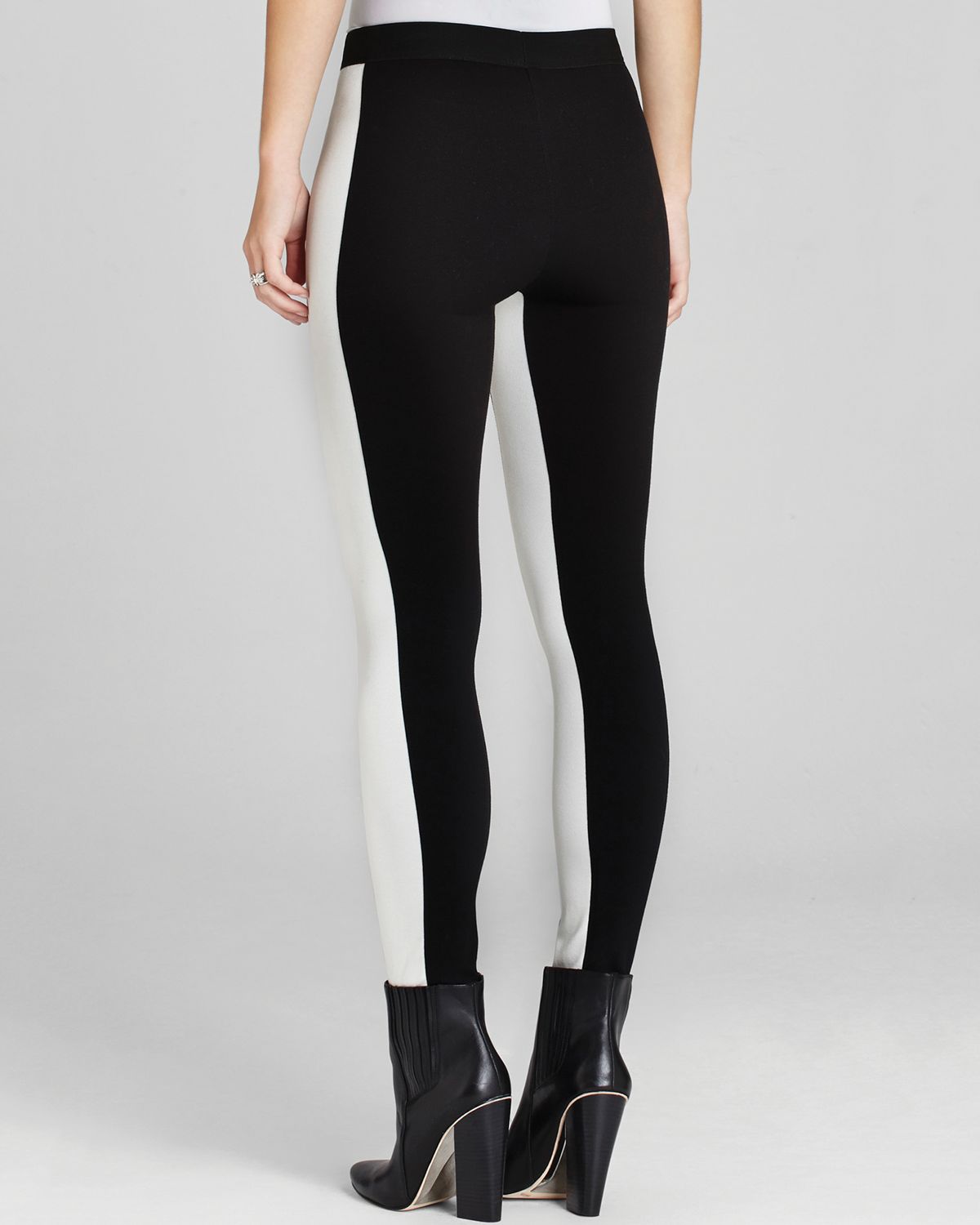 Bcbgmaxazria Leggings Sasha Color Block In Black Lyst Gallery