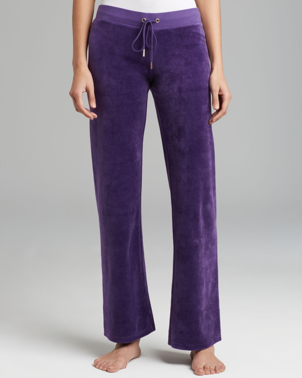 Lyst - Juicy Couture Pants Velour Bling Original Leg in Purple
