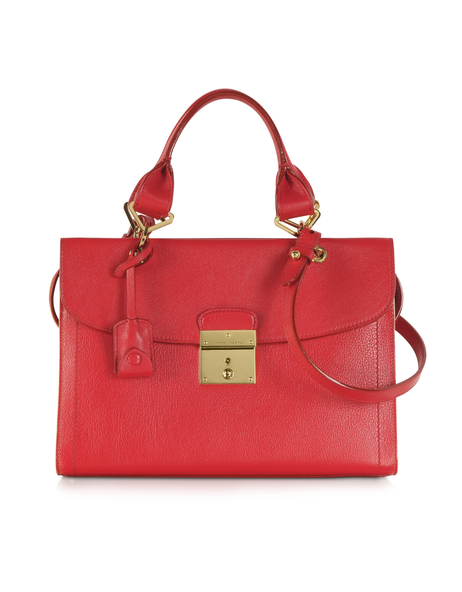 Lyst - Marc jacobs The Mini 54 Flame Red Leather Handbag in Red