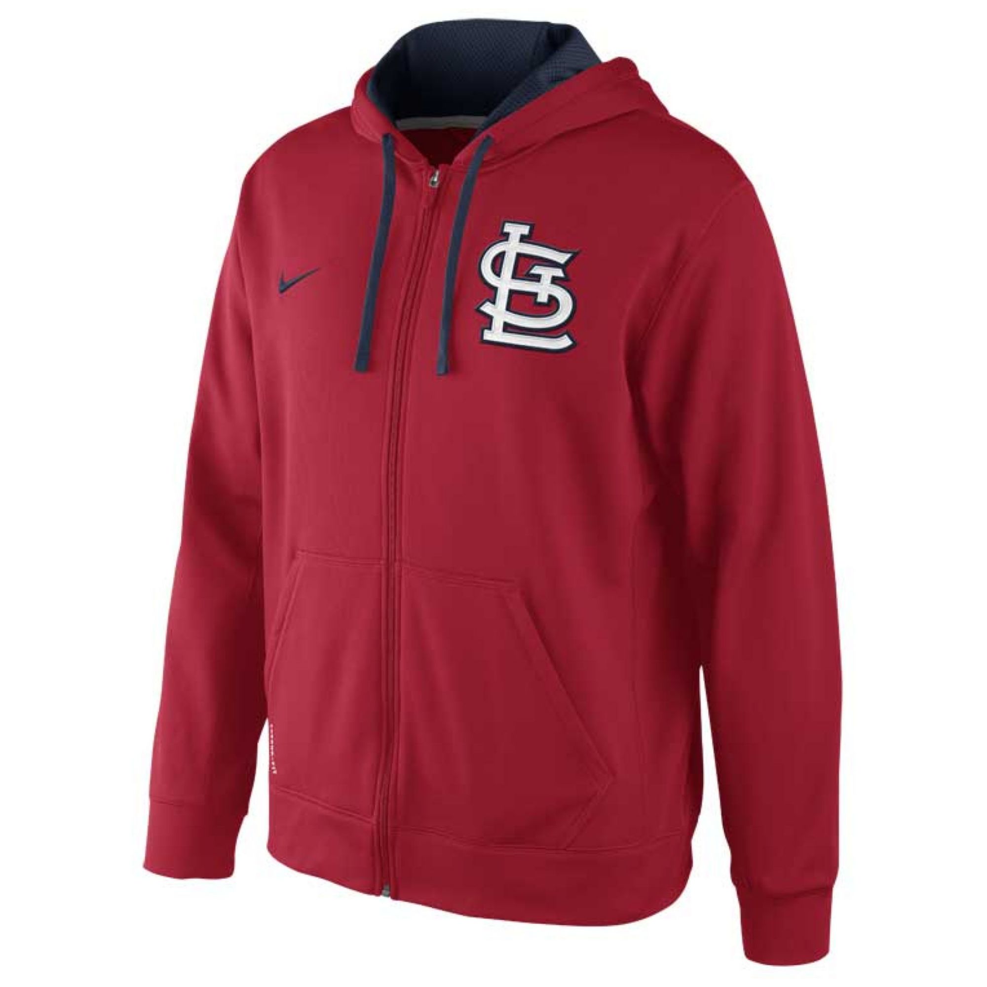 Nike Mens St Louis Cardinals Thermafit Fullzip Hoodie Sweatshirt in Red ...