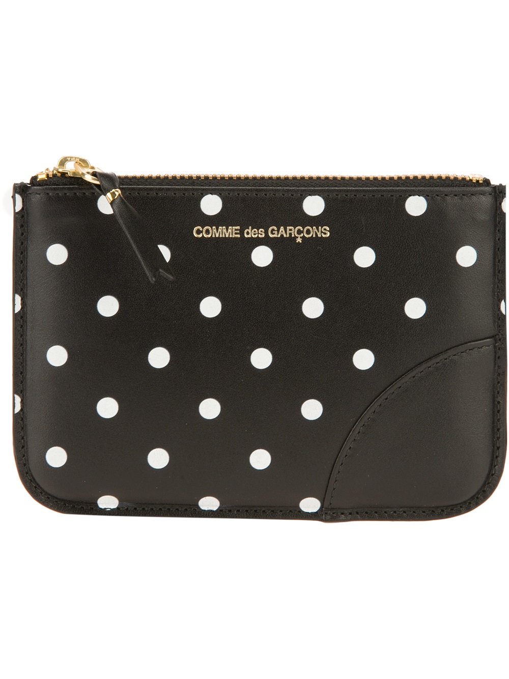 Lyst - Comme des Garçons Sa8100 Polka Dot Embsosed Wallet Black in Black