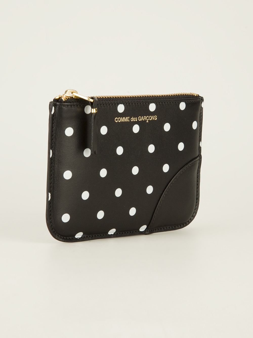 Lyst - Comme des garçons Sa8100 Polka Dot Embsosed Wallet Black in Black