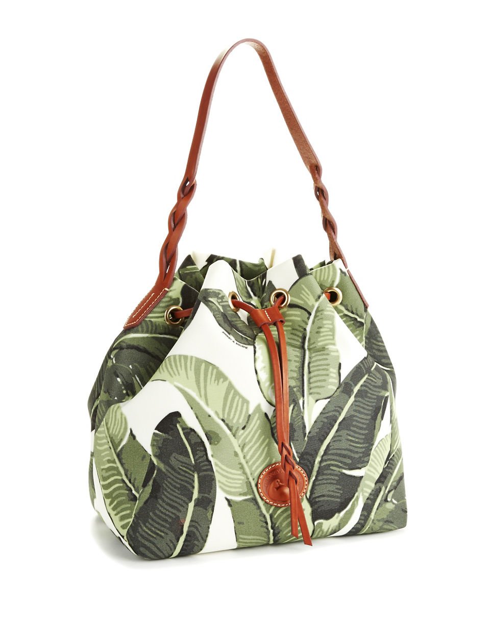 coach banana leaf tote