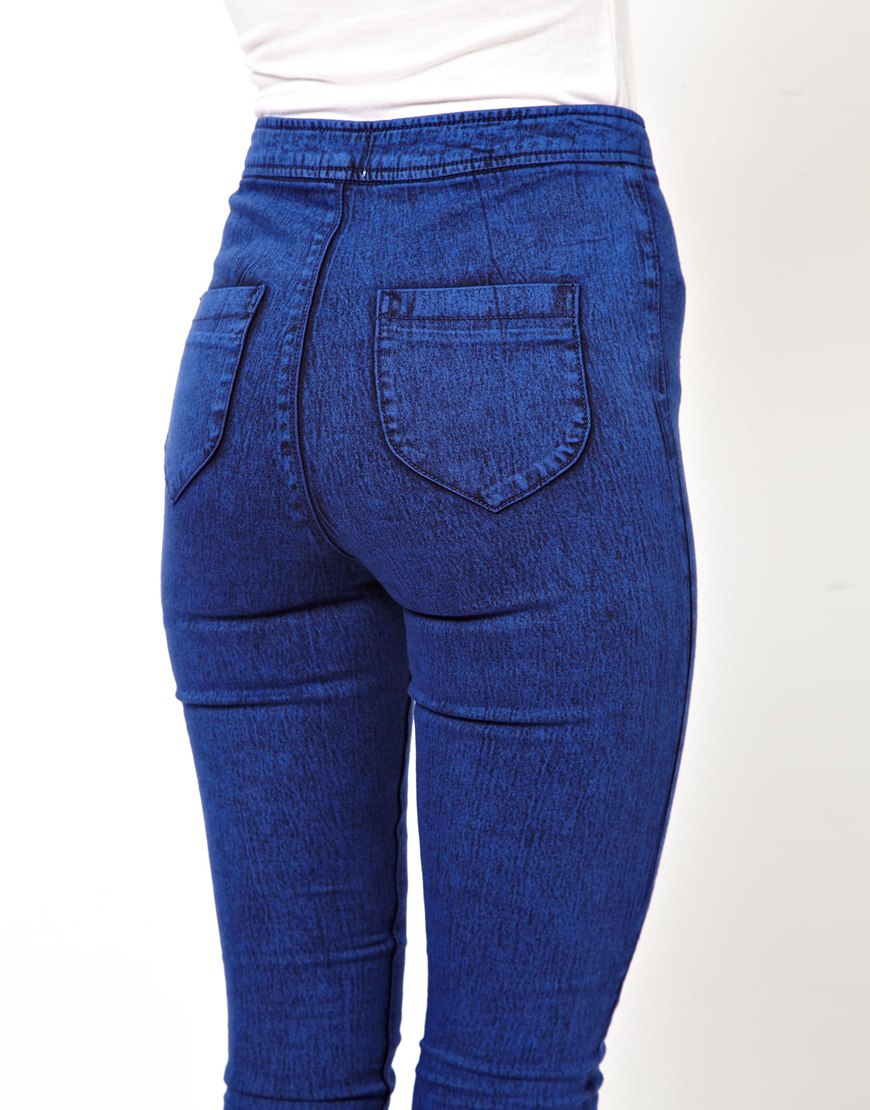 cobalt blue jeggings