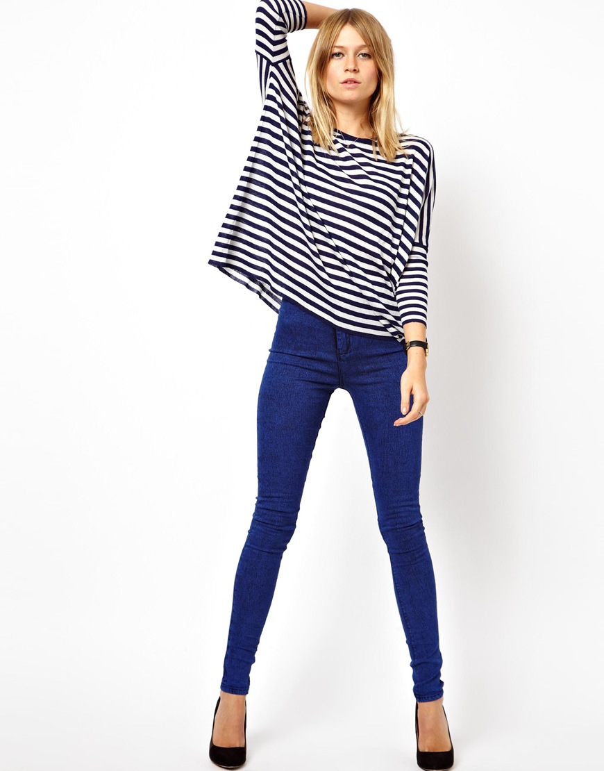 cobalt blue jeggings