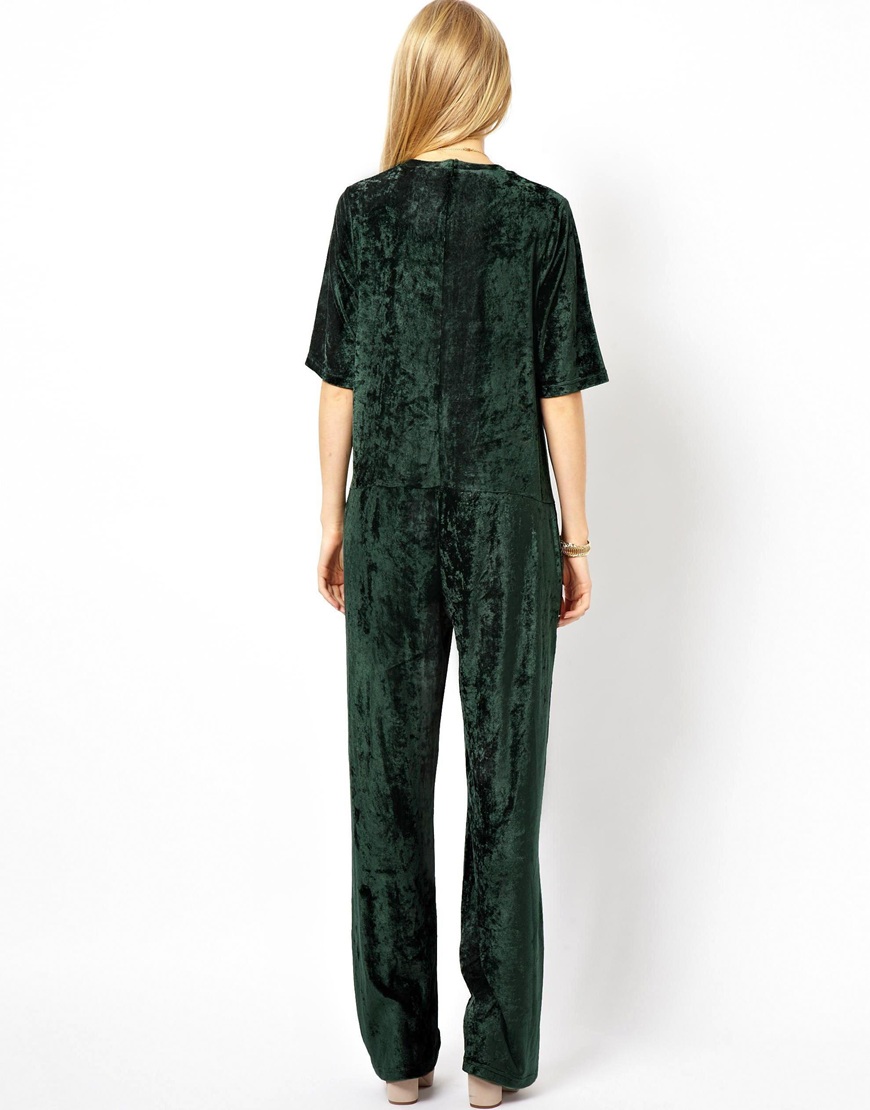 asos green jumpsuit