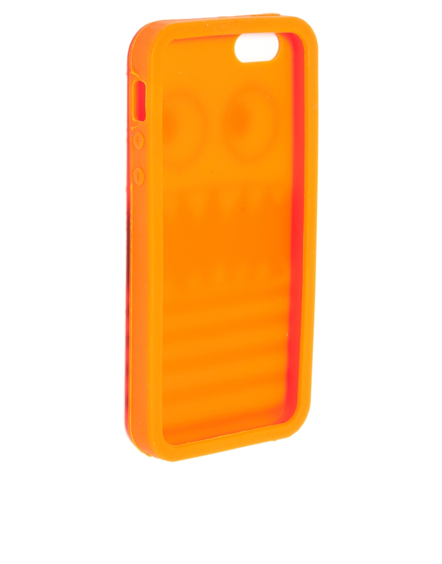 Lyst Asos Iphone 5 Jelly Monster Case in Orange