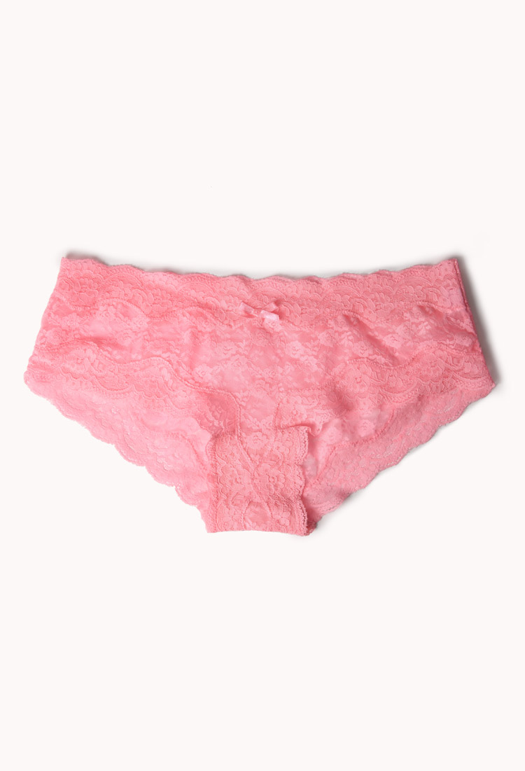 Forever 21 Allover Lace Boyshorts in Pink (NEON PINK) | Lyst