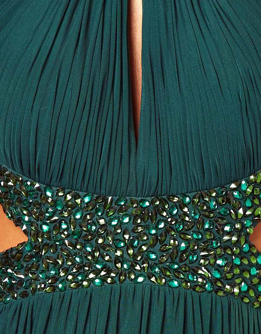 green forever unique dress