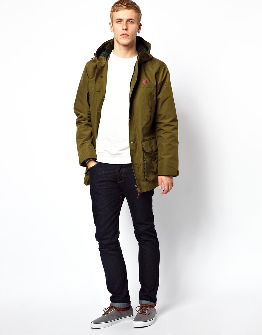 mens fred perry parka