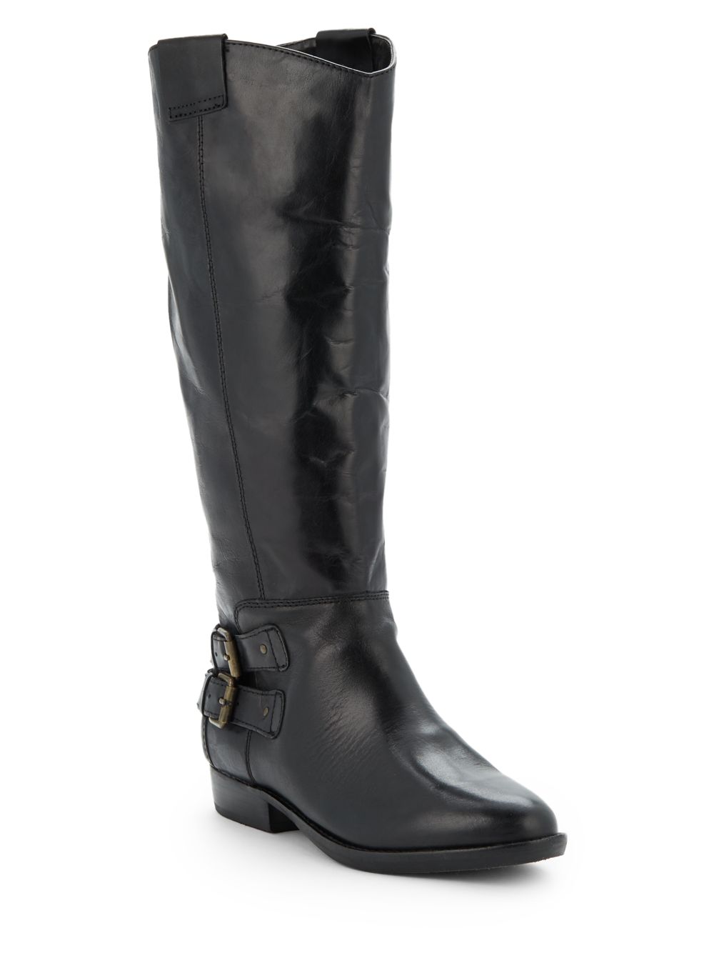 Dolce Vita Beatrix Leather Western Boots in Black | Lyst