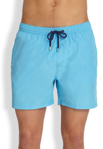 Faconnable Packable Swim Trunks in Blue for Men (TURQUOISE) | Lyst