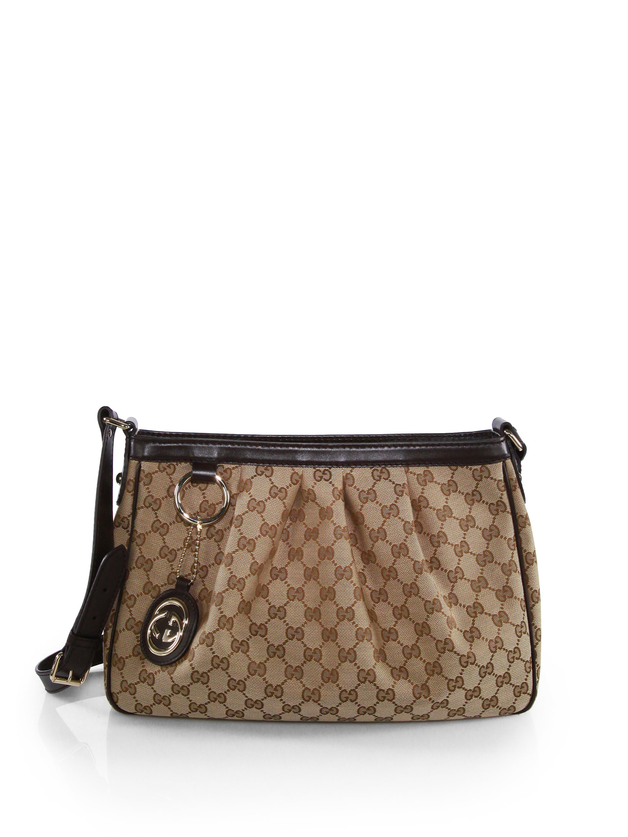 Lyst - Gucci Sukey Medium Gg Messenger Bag in Natural