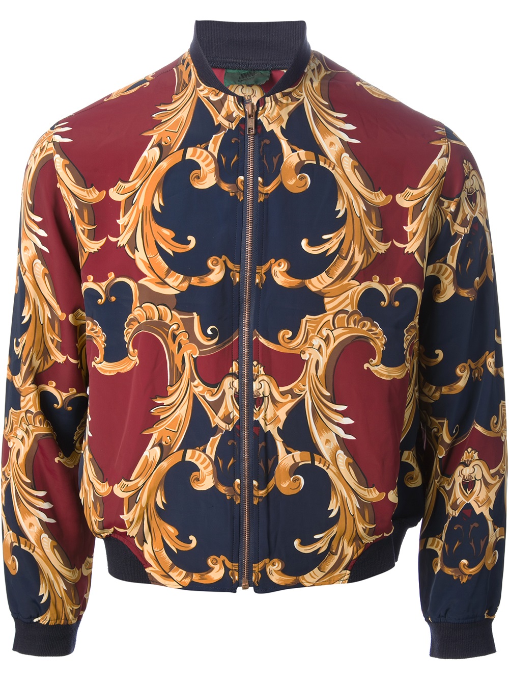 Jean paul gaultier Baroque Print Jacket in Red for Men | Lyst