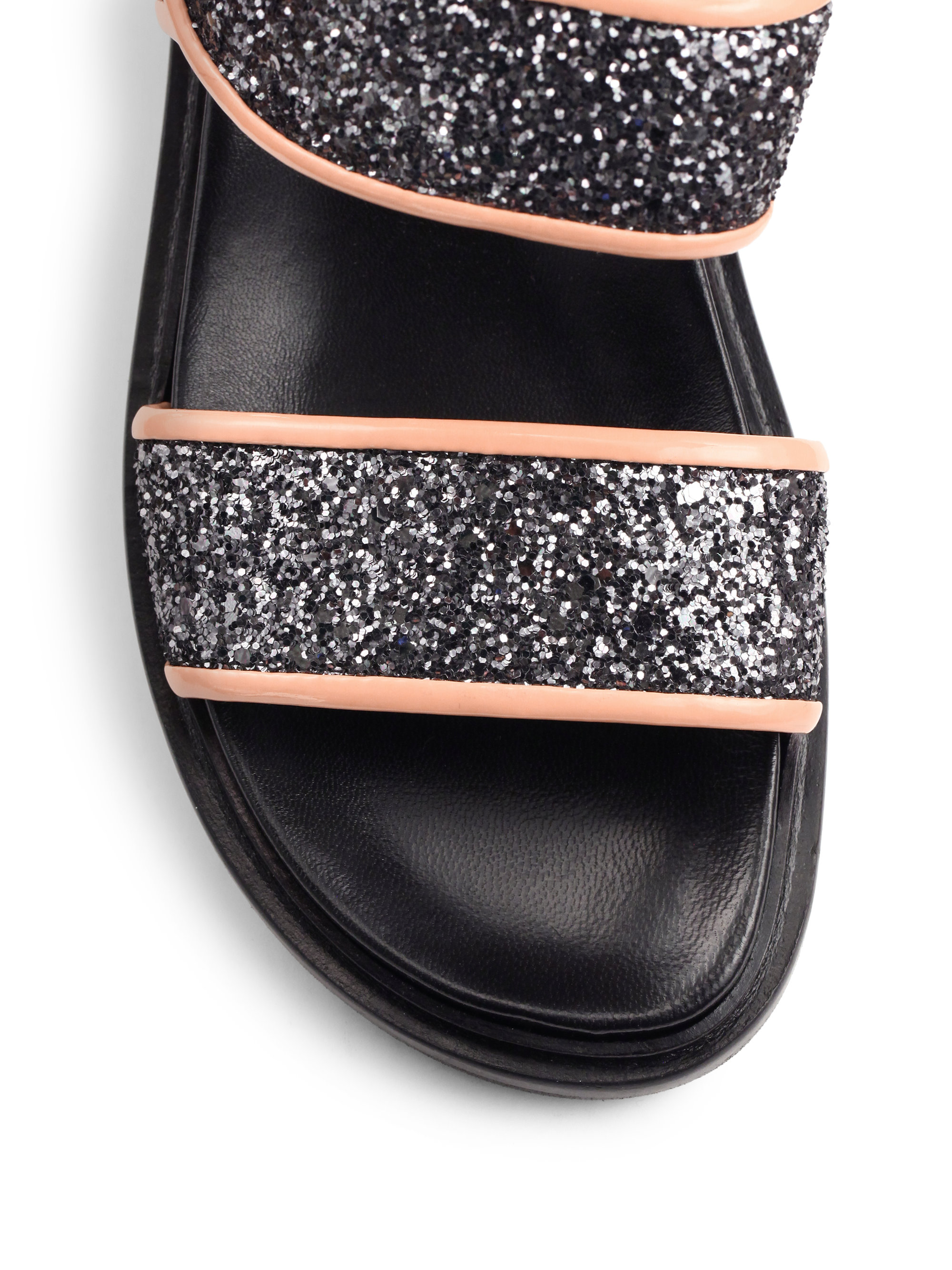 marni glitter sandals