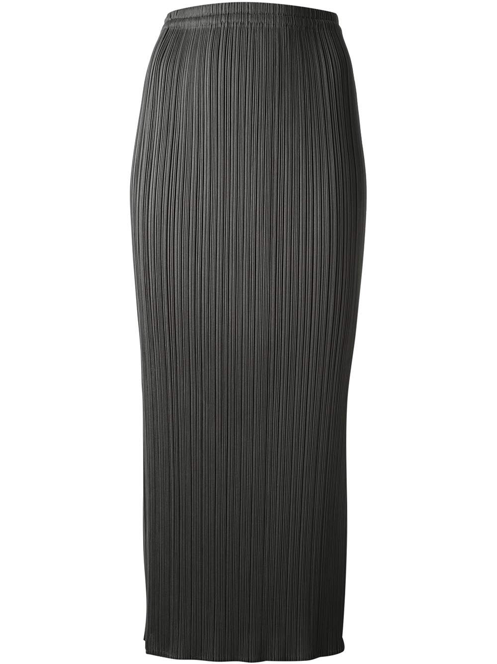 Pleats Please Issey Miyake Pleated Skirt in Gray - Lyst