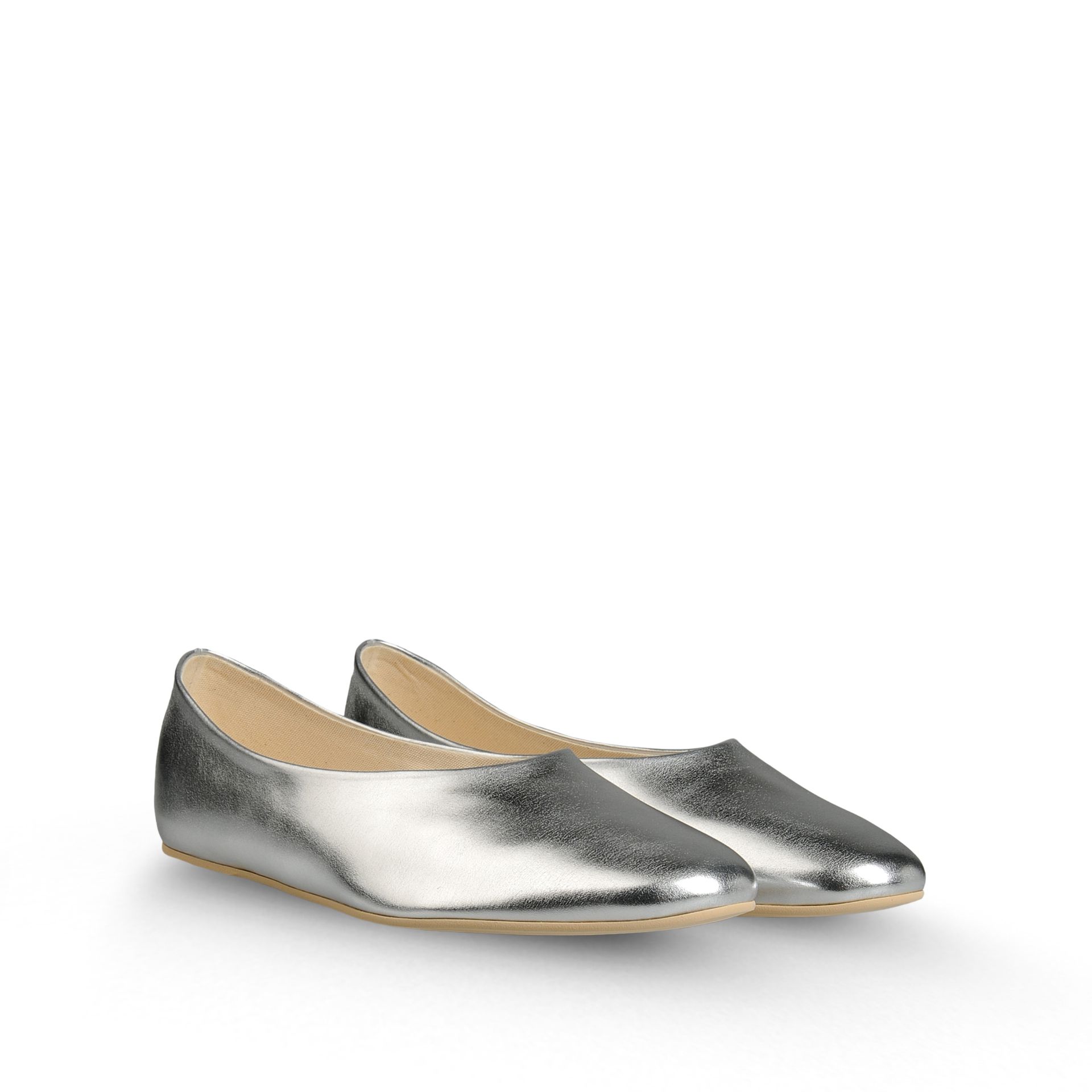 Stella mccartney Flat Shoes in Metallic | Lyst