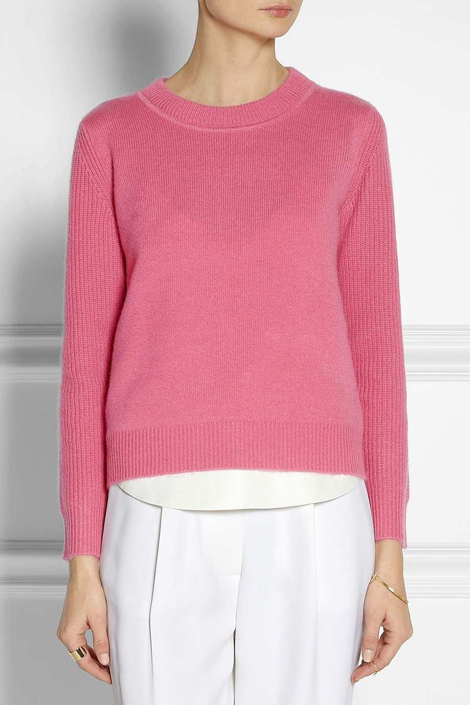 Chloé Cashmere Sweater in Pink | Lyst