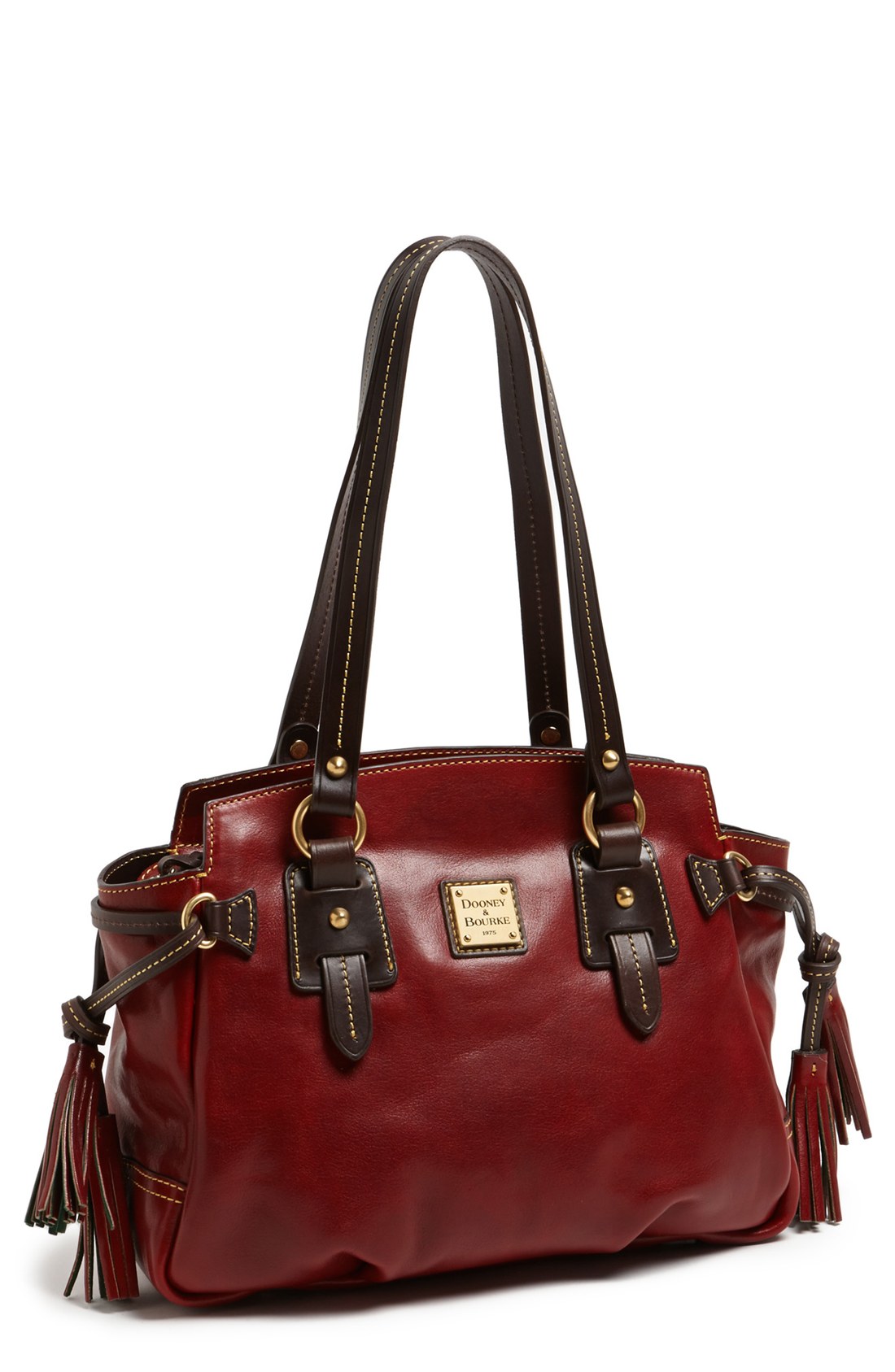 Dooney & Bourke Winged Small Leather Handbag in Brown (Rouge) | Lyst