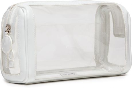 Lisa Perry Medium Cosmetic Bag in White (Clear / White) | Lyst