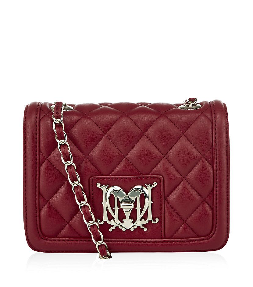 Love Moschino Quilted Crossbody Bag in Purple (gold) | Lyst