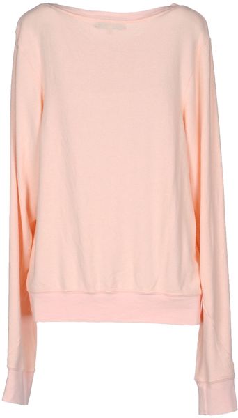 Wildfox Long Sleeve Sweater in Pink (Light pink) | Lyst