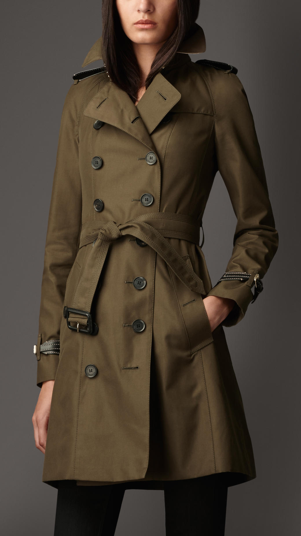 burberry khaki coat