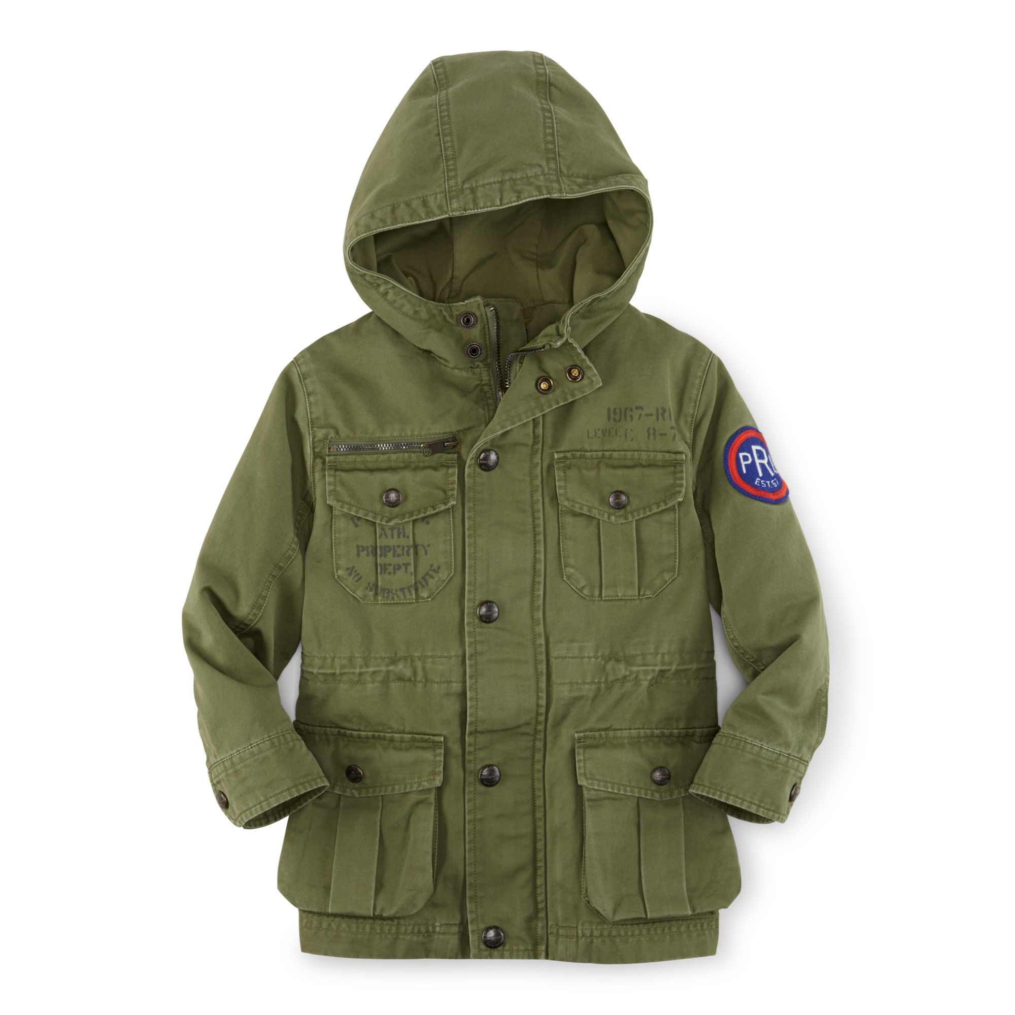 Ralph Lauren Cotton Twill Military Jacket in Green - Lyst