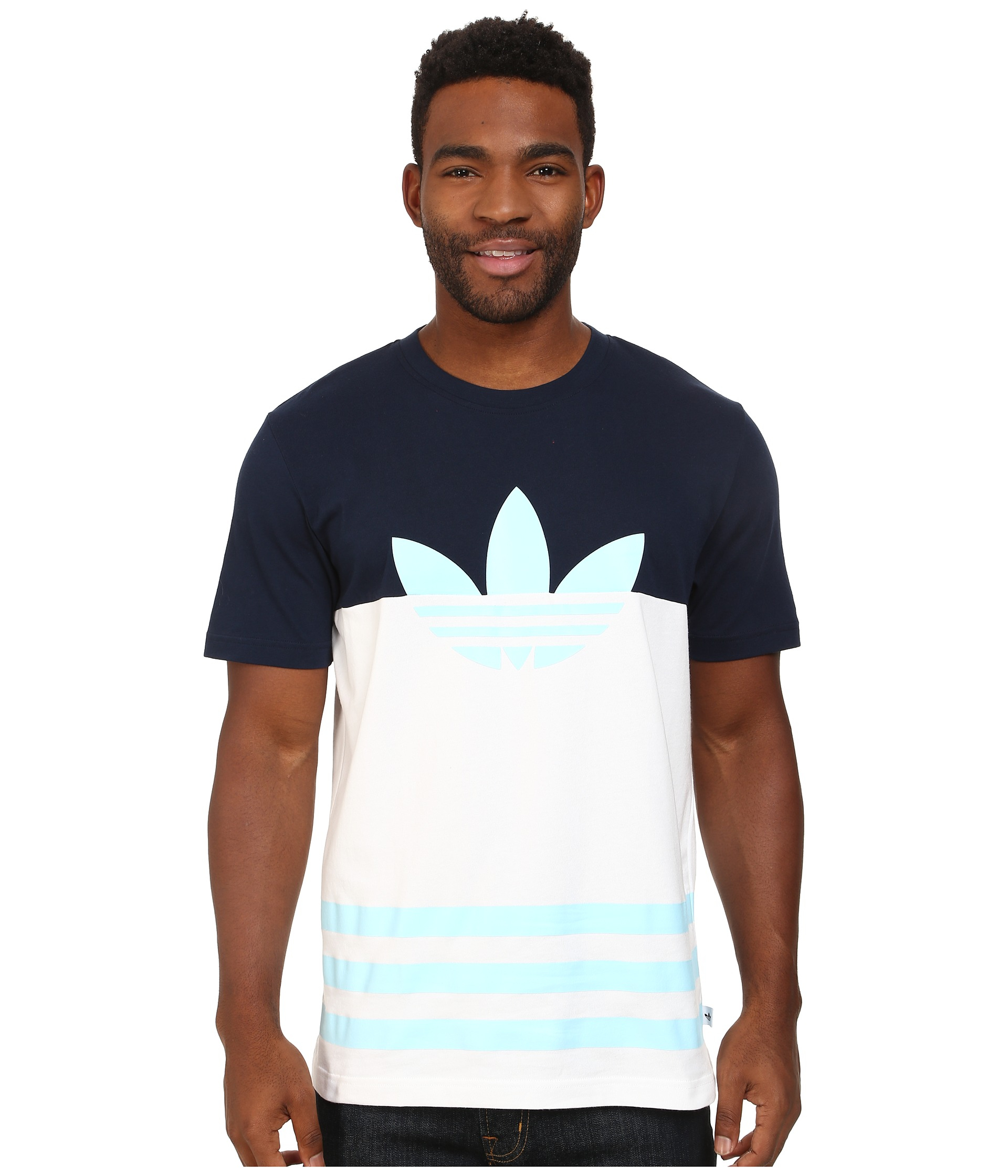 adidas trefoil t shirt navy adidas trefoil t shirt navy