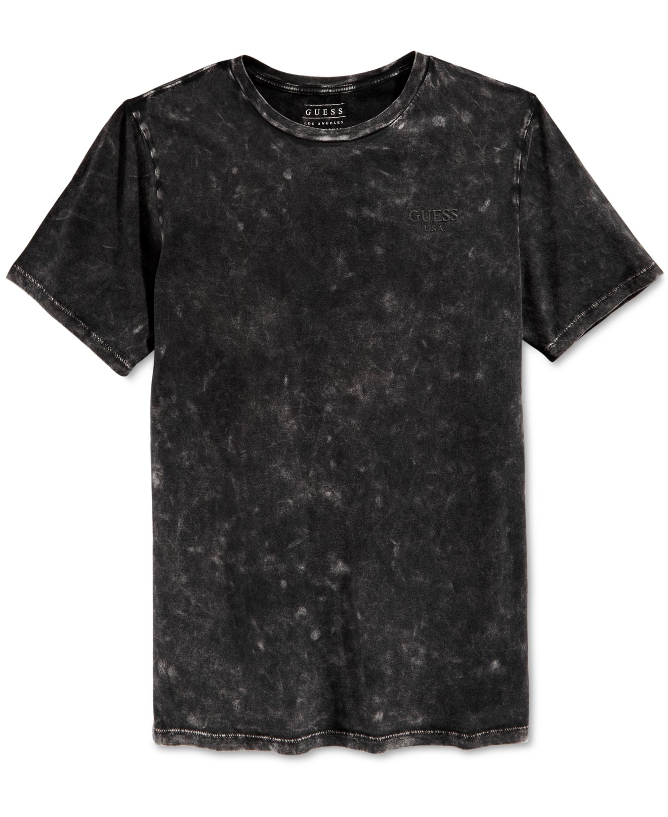 Lyst - Guess Men's Flag Acid-wash Graphic-print T-shirt in Black for Men
