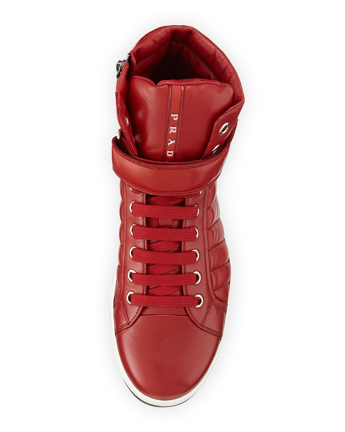 prada red quilted high tops prada red quilted high tops