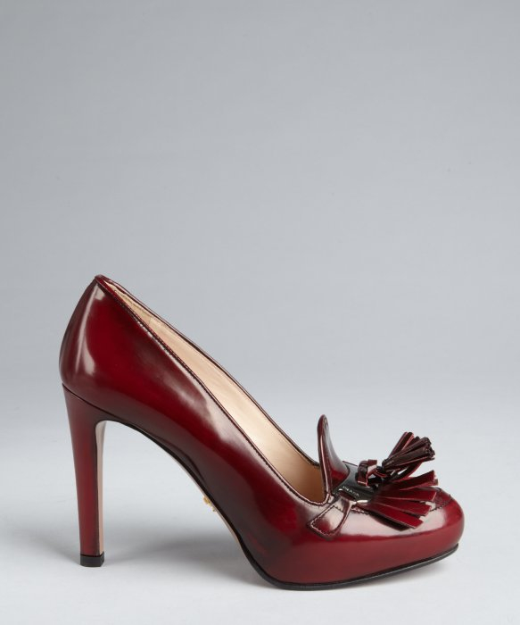 prada loafer pump